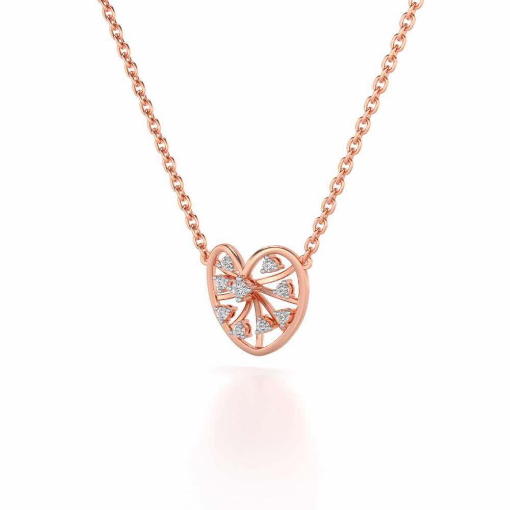 Apple Eye Silver Pendant - Rose Gold - Image 3