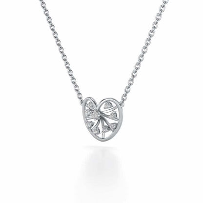 Apple Eye Silver Pendant - White Gold - Image 3