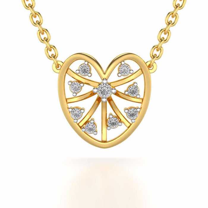 Apple Eye Silver Pendant - Yellow Gold - Image 1