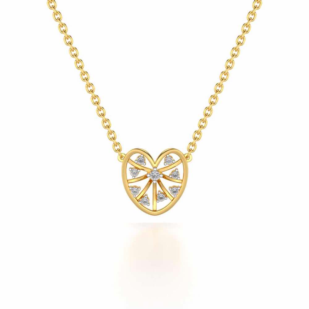 Apple Eye Silver Pendant - Yellow Gold - Image 2