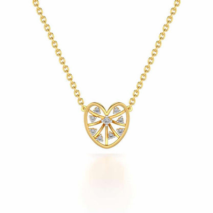 Apple Eye Silver Pendant - Yellow Gold - Image 2