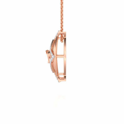Appu Silver Pendant - Rose Gold - Image 4