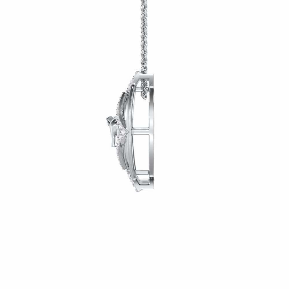 Appu Silver Pendant - White Gold - Image 4