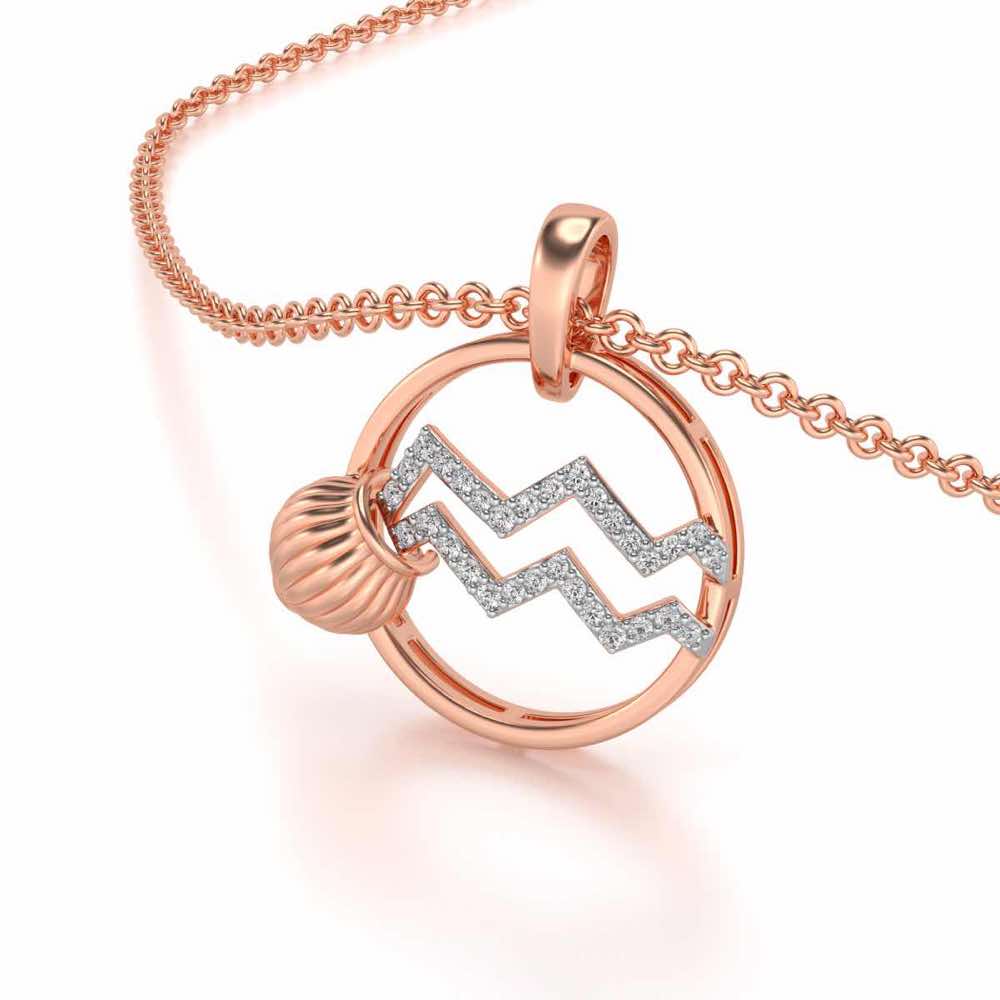 Aquarius Silver Pendant