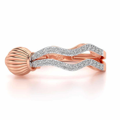 Aquarius Silver Ring - Rose Gold - Image 5
