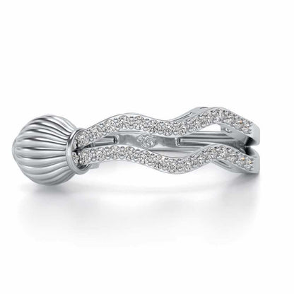 Aquarius Silver Ring - White Gold - Image 5
