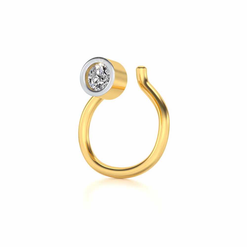 Aquila Silver Nosepin - Yellow Gold - Image 1