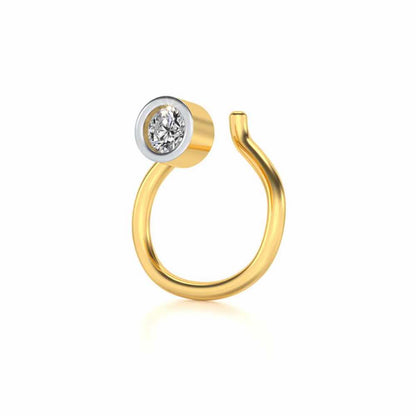 Aquila Silver Nosepin - Yellow Gold - Image 1
