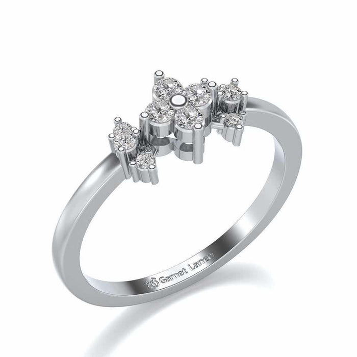 Aradhya Silver Ring - White Gold - Image 1