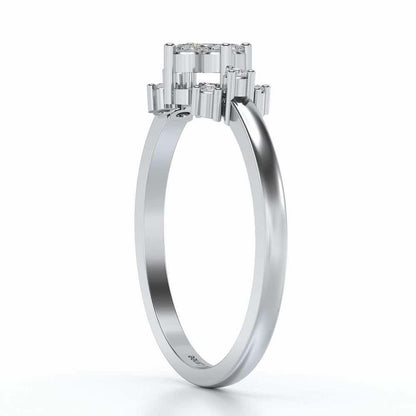 Aradhya Silver Ring - White Gold - Image 3