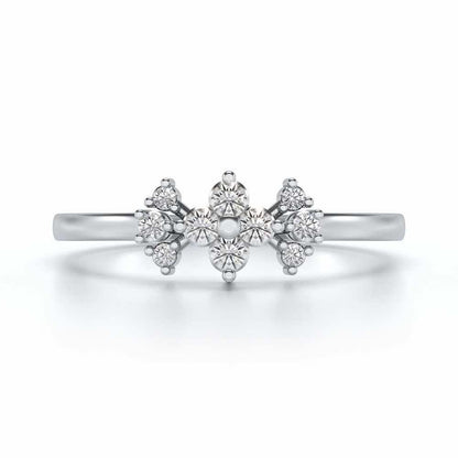 Aradhya Silver Ring - White Gold - Image 4