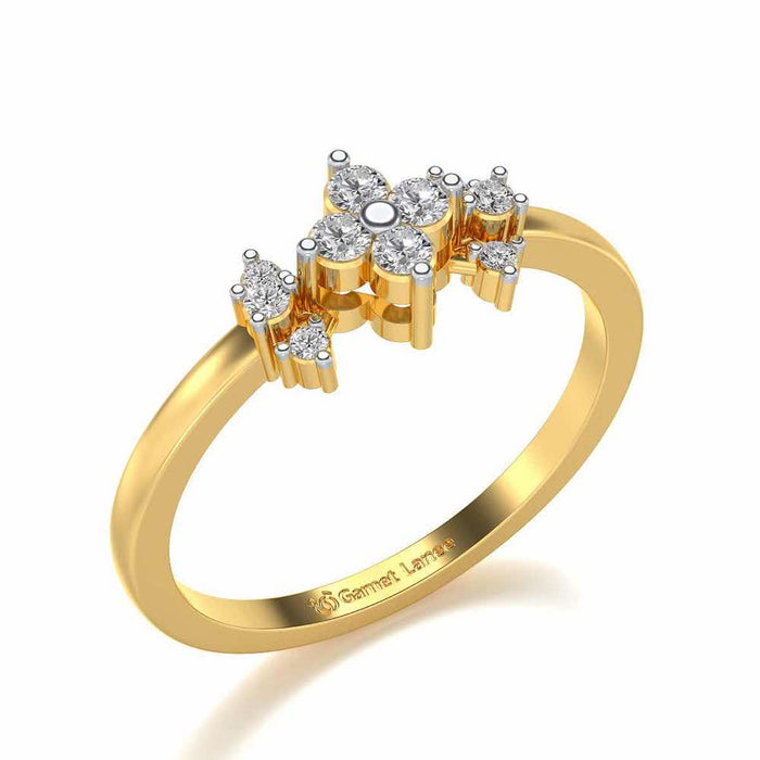 Aradhya Silver Ring - Yellow Gold - Image 1