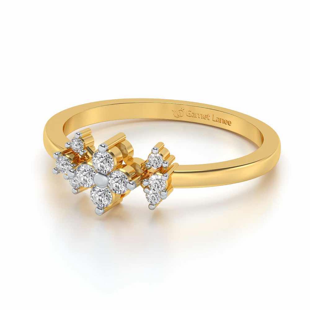 Aradhya Silver Ring - Yellow Gold - Image 2