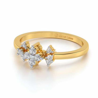 Aradhya Silver Ring - Yellow Gold - Image 2