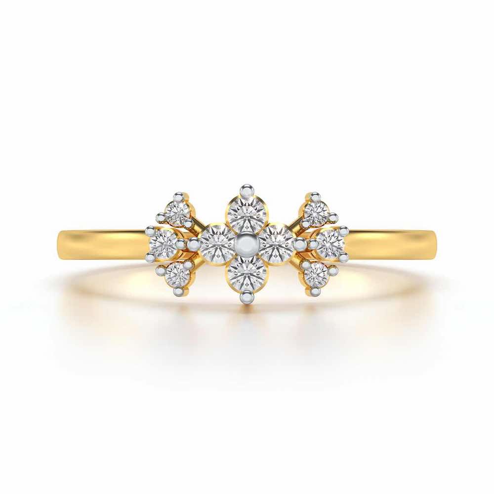 Aradhya Silver Ring - Yellow Gold - Image 4