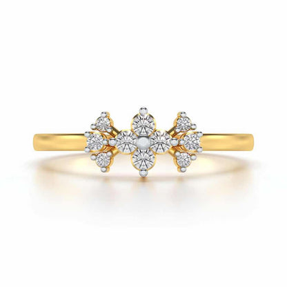 Aradhya Silver Ring - Yellow Gold - Image 4