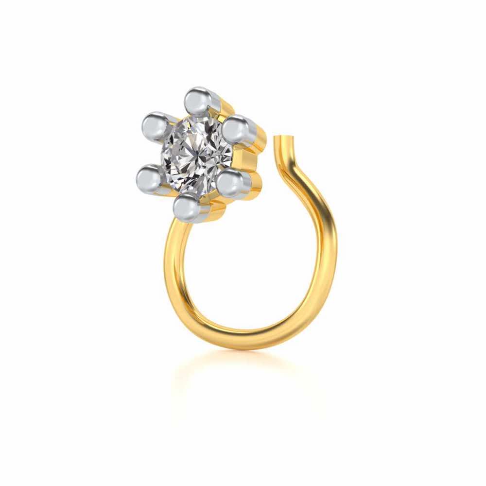 Arawan Silver Nosepin - Yellow Gold - Image 1
