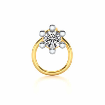 Arawan Silver Nosepin - Yellow Gold - Image 2