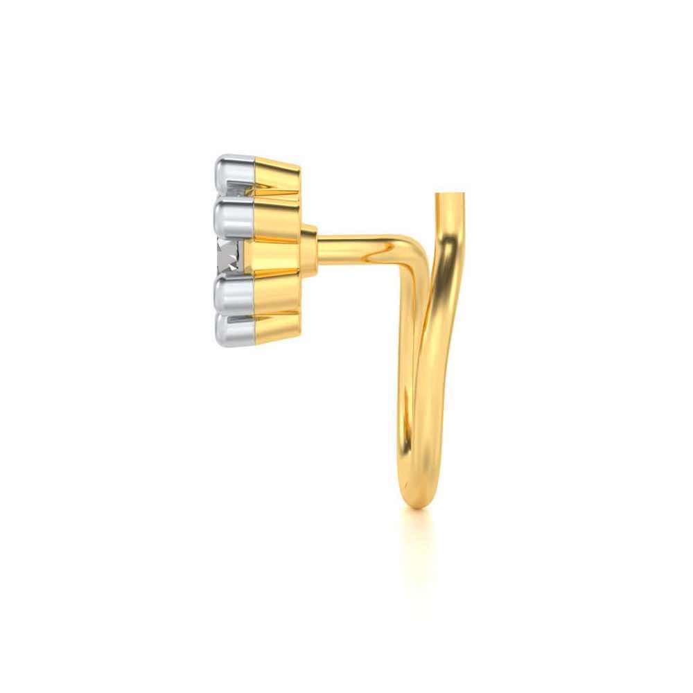 Arawan Silver Nosepin - Yellow Gold - Image 4