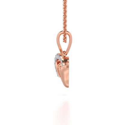 Aries Silver Pendant - Rose Gold - Image 4