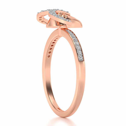 Aries Silver Ring - Rose Gold - Image 4