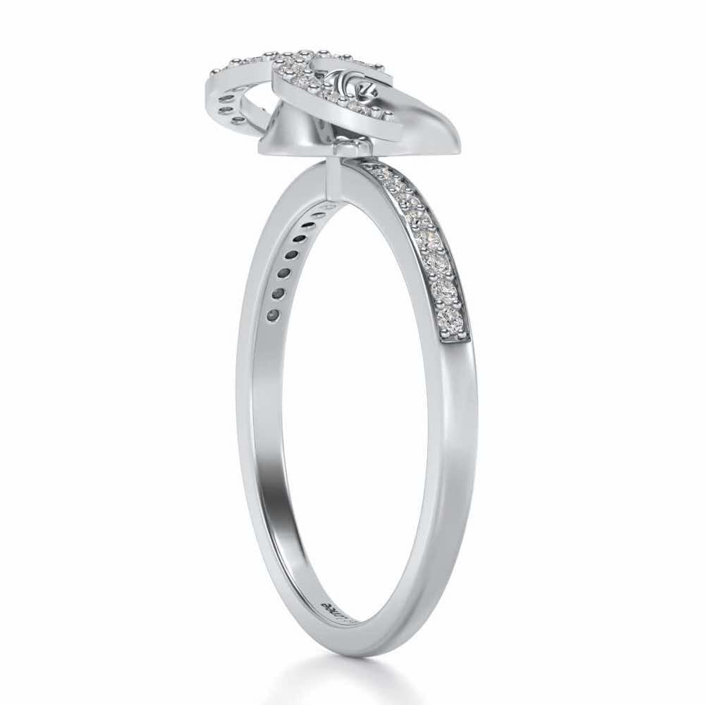 Aries Silver Ring - White Gold - Image 4