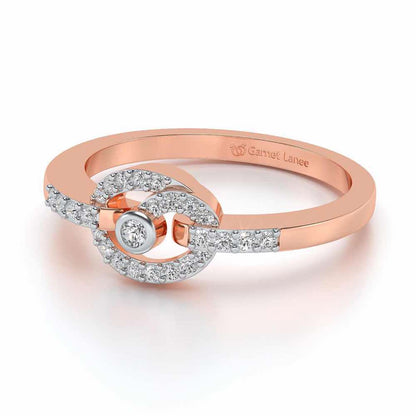 Arna Silver Ring - Rose Gold - Image 2
