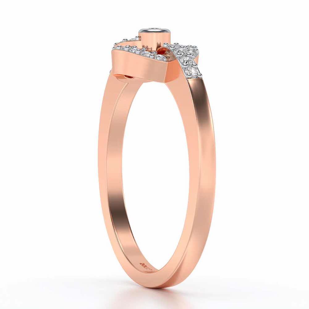 Arna Silver Ring - Rose Gold - Image 3