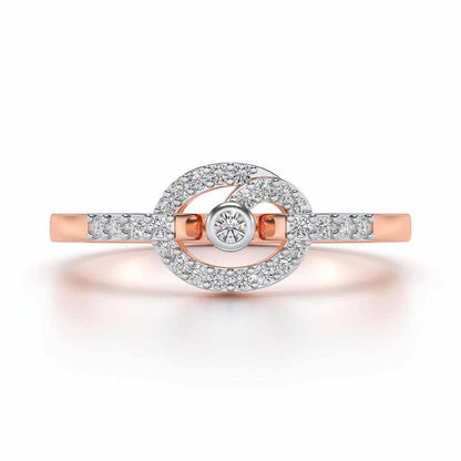 Arna Silver Ring - Rose Gold - Image 4