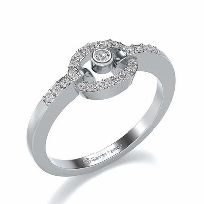 Arna Silver Ring - White Gold - Image 1