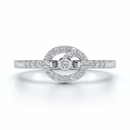 Arna Silver Ring - White Gold - Image 4