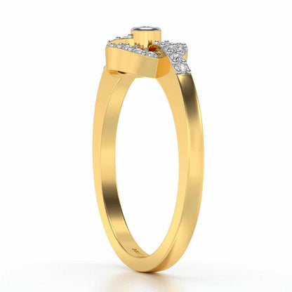 Arna Silver Ring - Yellow Gold - Image 3