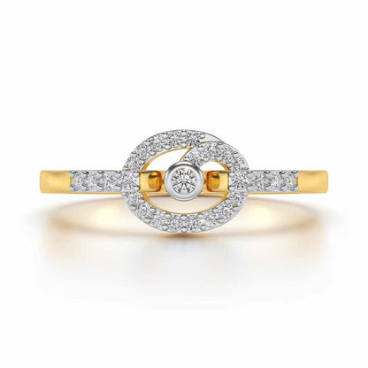 Arna Silver Ring - Yellow Gold - Image 4