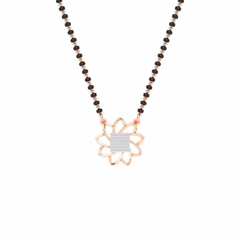Arogya Mangalya Silver Mangalsutra - Rose Gold - Image 1