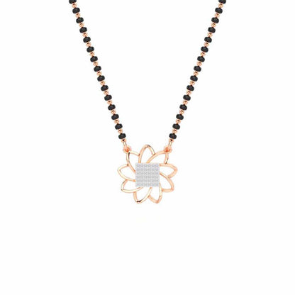 Arogya Mangalya Silver Mangalsutra - Rose Gold - Image 1