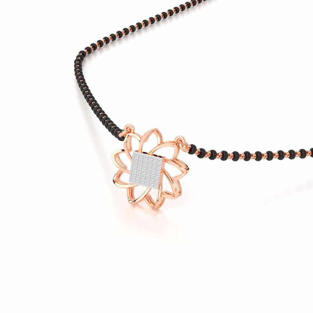Arogya Mangalya Silver Mangalsutra - Rose Gold - Image 2