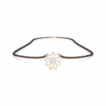 Arogya Mangalya Silver Mangalsutra - Rose Gold - Image 3