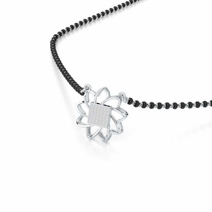 Arogya Mangalya Silver Mangalsutra - White Gold - Image 2