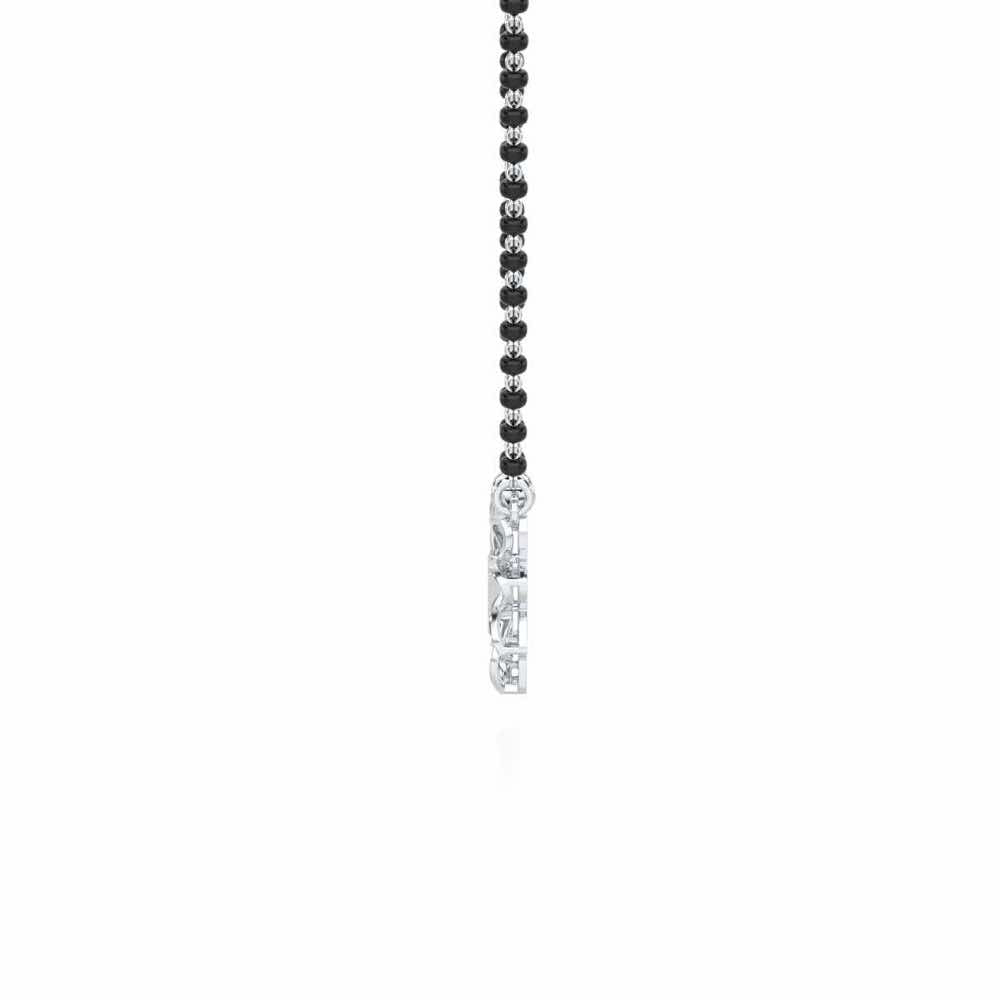 Arogya Mangalya Silver Mangalsutra - White Gold - Image 3