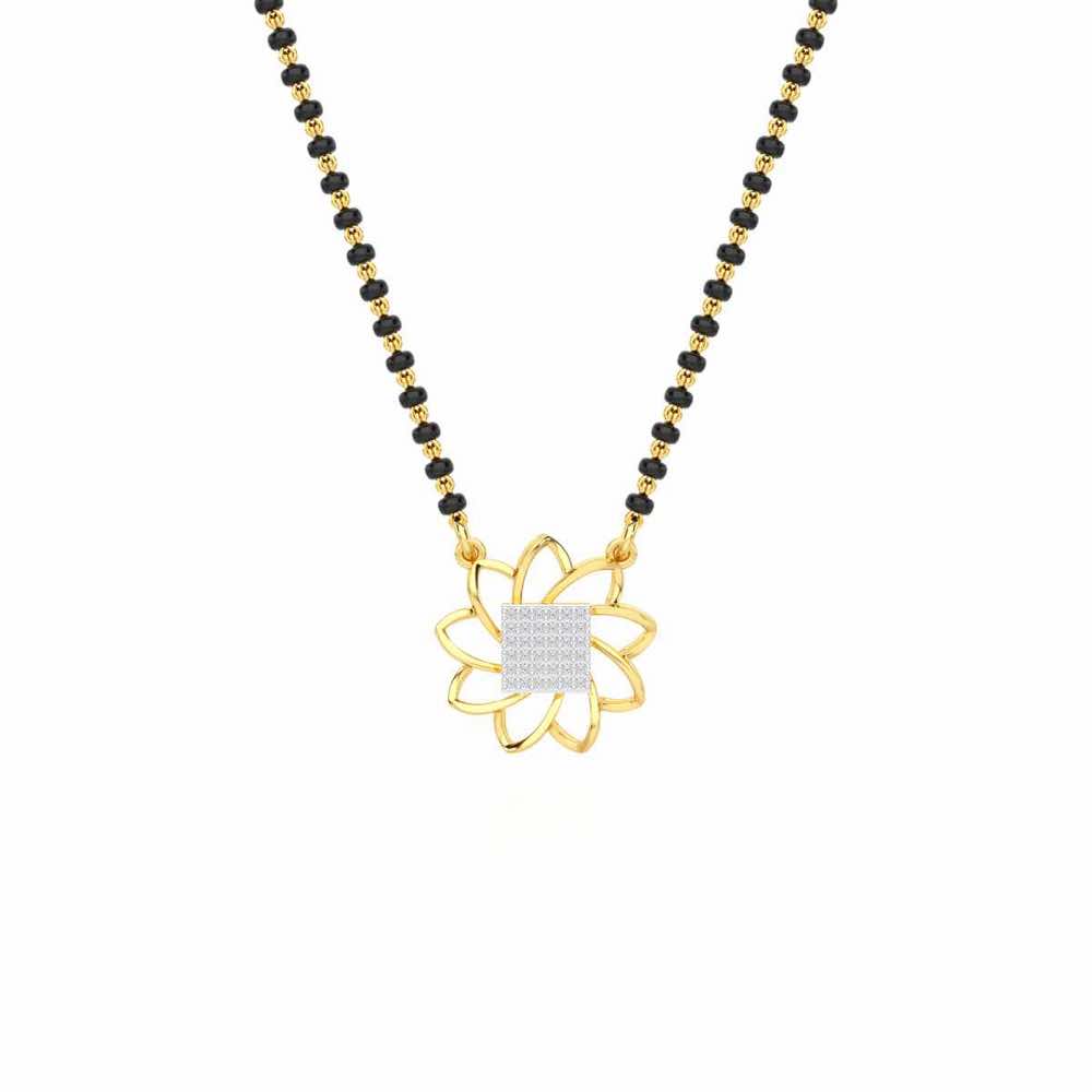 Arogya Mangalya Silver Mangalsutra - Yellow Gold - Image 1