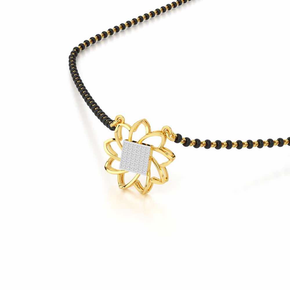 Arogya Mangalya Silver Mangalsutra - Yellow Gold - Image 2