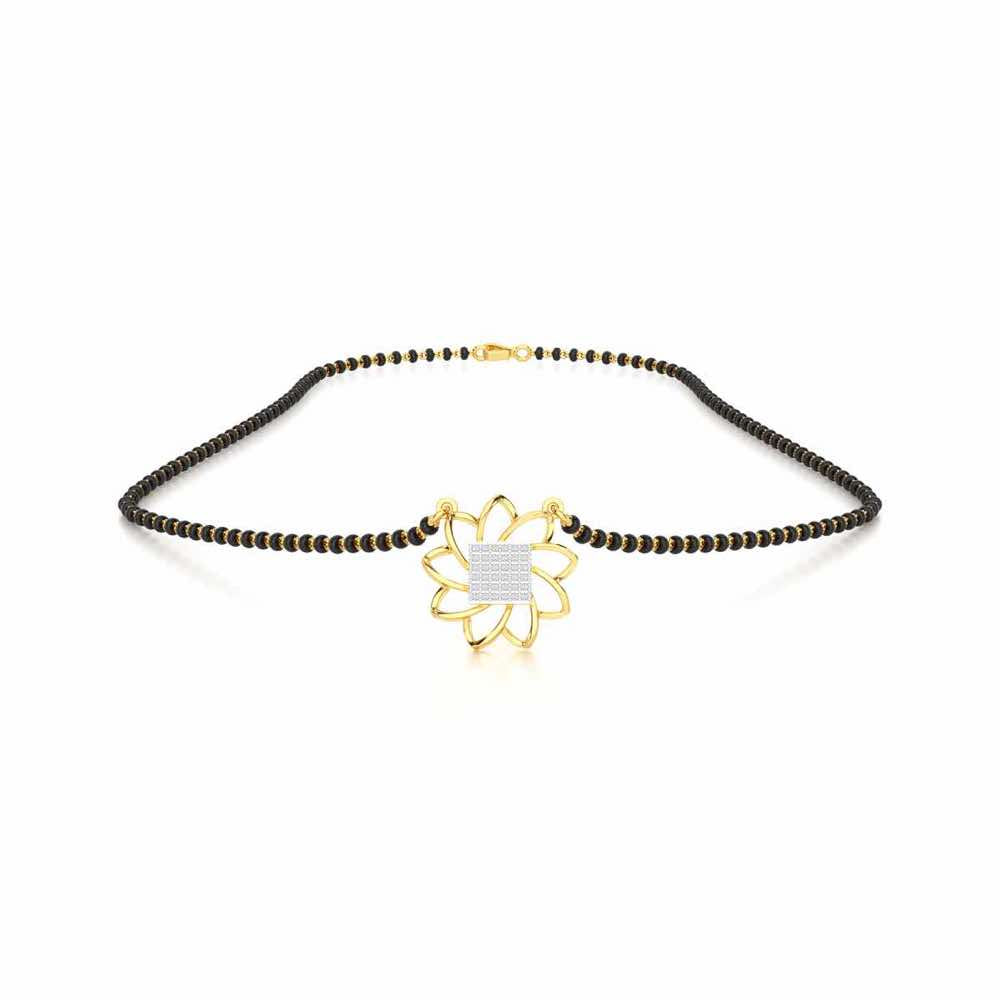 Arogya Mangalya Silver Mangalsutra - Yellow Gold - Image 3