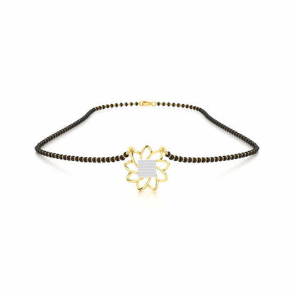 Arogya Mangalya Silver Mangalsutra - Yellow Gold - Image 3
