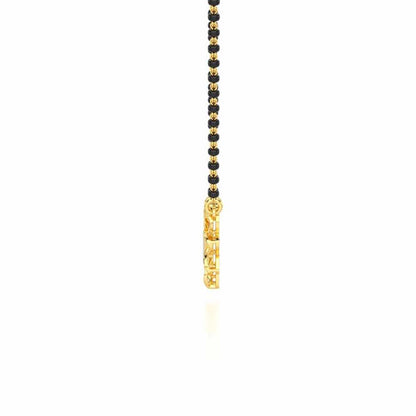 Arogya Mangalya Silver Mangalsutra - Yellow Gold - Image 4
