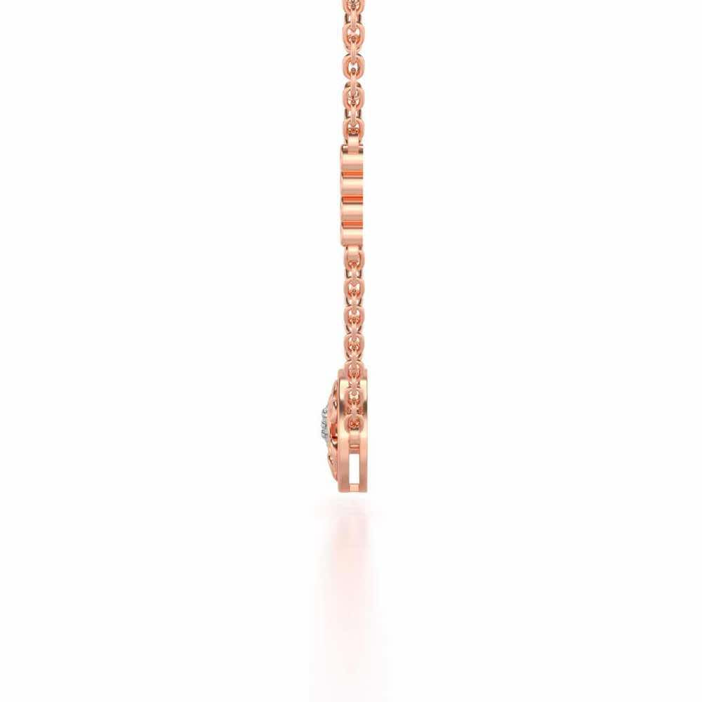 Artistic Motif Silver Pendant - Rose Gold - Image 4