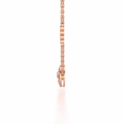 Artistic Motif Silver Pendant - Rose Gold - Image 4