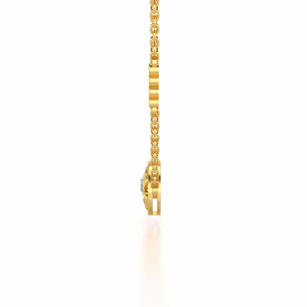 Artistic Motif Silver Pendant - Yellow Gold - Image 4