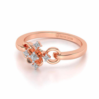 Arunima Silver Ring - Rose Gold - Image 2