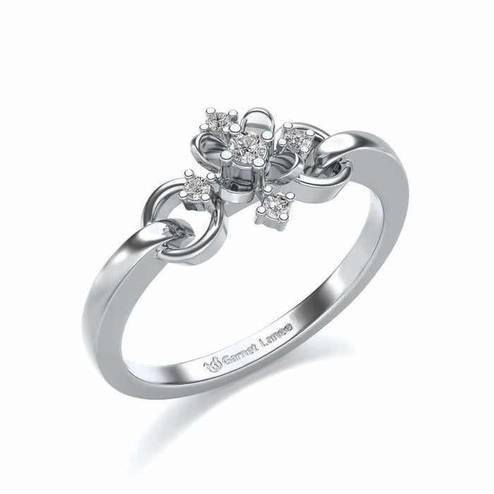Arunima Silver Ring - White Gold - Image 1