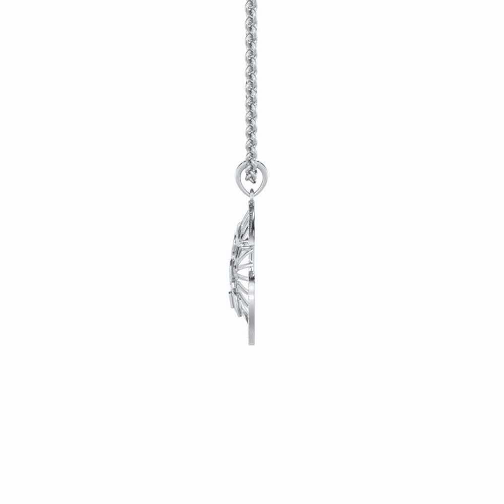 Ashiana Silver Pendant - White Gold - Image 4